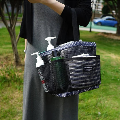 NOBANA Portable Mesh Basket Shower Caddy Tote Bag for Outdoor Shower Beach College Dorm Room