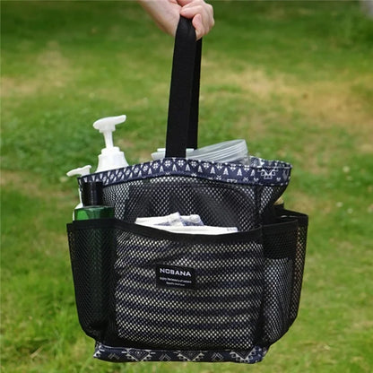 NOBANA Portable Mesh Basket Shower Caddy Tote Bag for Outdoor Shower Beach College Dorm Room