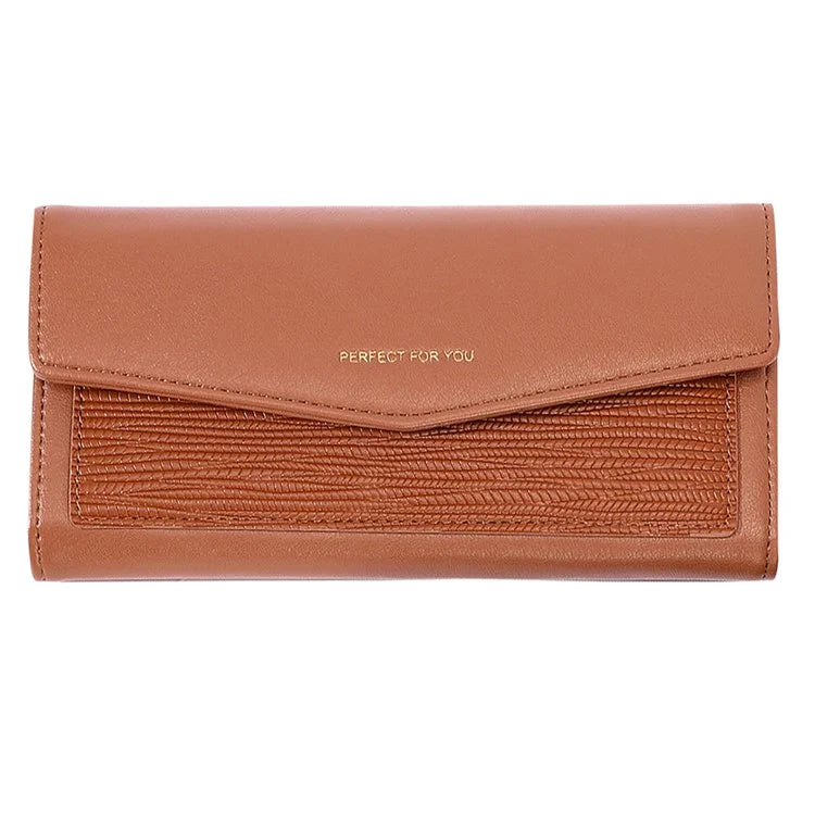 PERFECT FOR YOU Fashion Women's Wallet PU Leather Card Holder Cash Pouch Storage Bag Clutch Purse