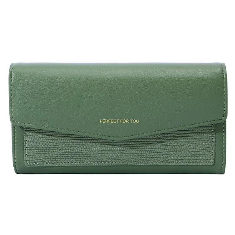 PERFECT FOR YOU Fashion Women's Wallet PU Leather Card Holder Cash Pouch Storage Bag Clutch Purse