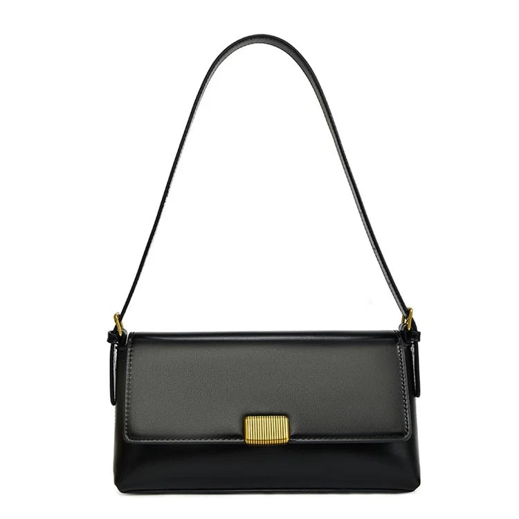 SMNQS-A6145 Fashion Women PU Leather Underarm Bag Solid Color Crossbody Shoulder Bag