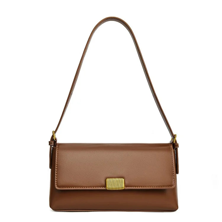 SMNQS-A6145 Fashion Women PU Leather Underarm Bag Solid Color Crossbody Shoulder Bag