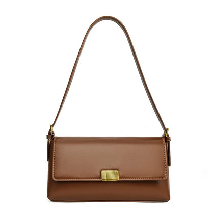 SMNQS-A6145 Fashion Women PU Leather Underarm Bag Solid Color Crossbody Shoulder Bag
