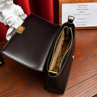 SMNQS-A6145 Fashion Women PU Leather Underarm Bag Solid Color Crossbody Shoulder Bag