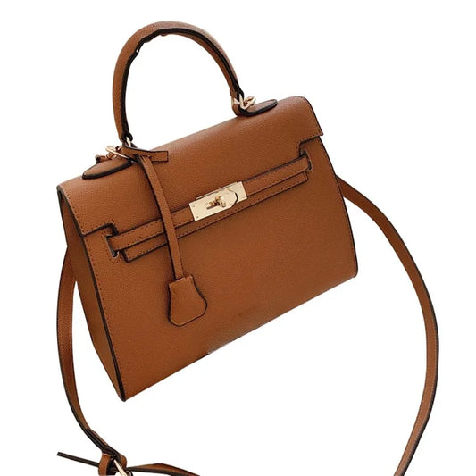 XC1058 PU Leather Small Crossbody Bag Women Square Tote Single Shoulder Bag
