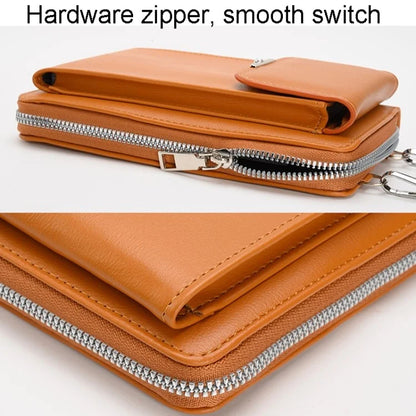 3419 Women PU Leather Wallet Crossbody Bag Cell Phone Pouch Card Holder Bag Ladies Shoulder Bag