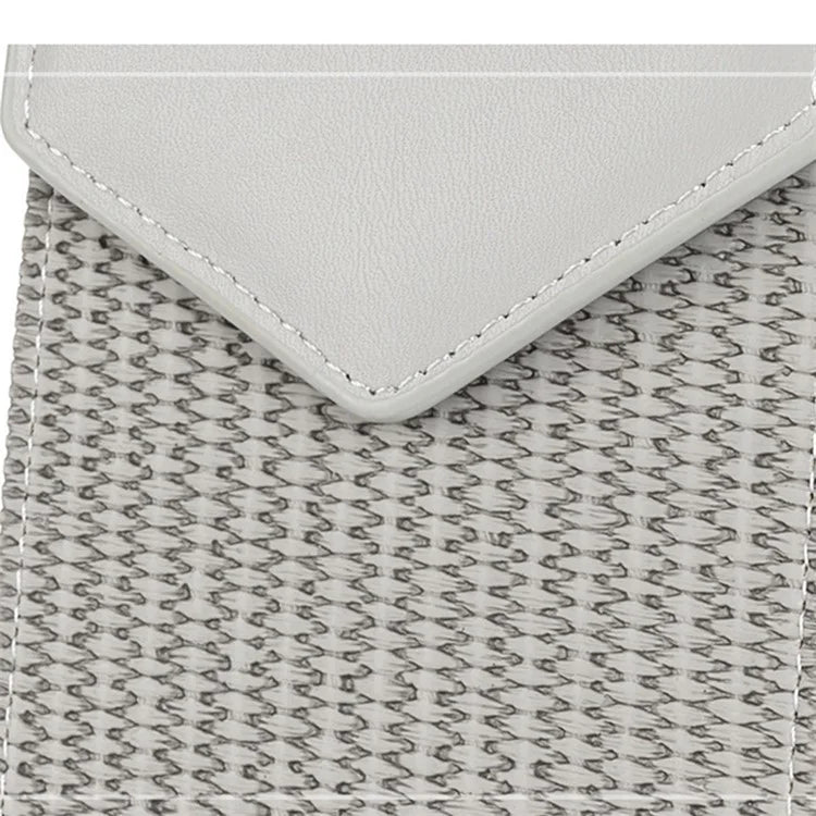3421 PU Leather Weave Crossbody Bag for Women Cell Phone Mini Pouch Card Holder Wallet Shoulder Bag