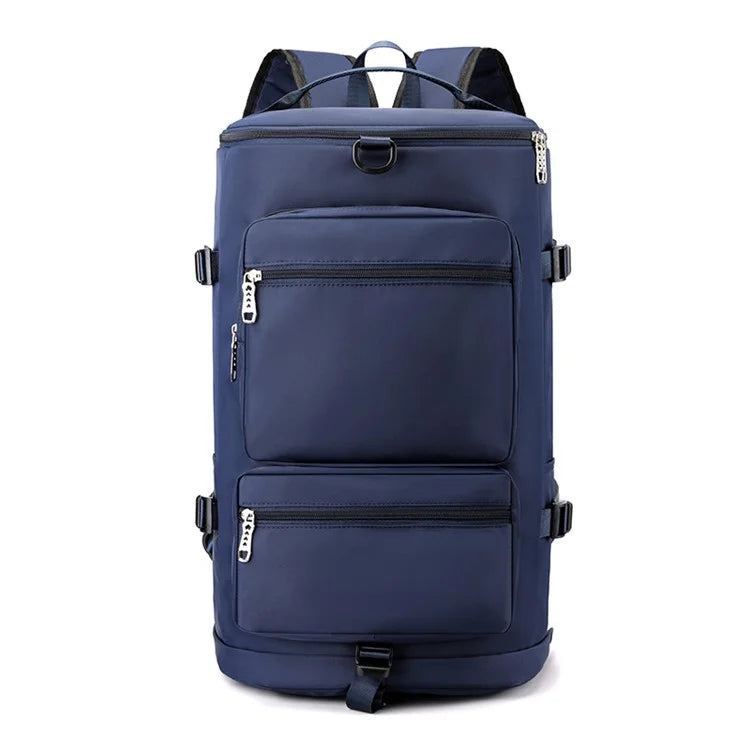 Casual Travel Luggage Bag Men Women Large Capacity Nylon Fitness Backpack with Shoe Compartment