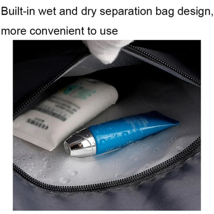 Casual Travel Luggage Bag Men Women Large Capacity Nylon Fitness Backpack with Shoe Compartment