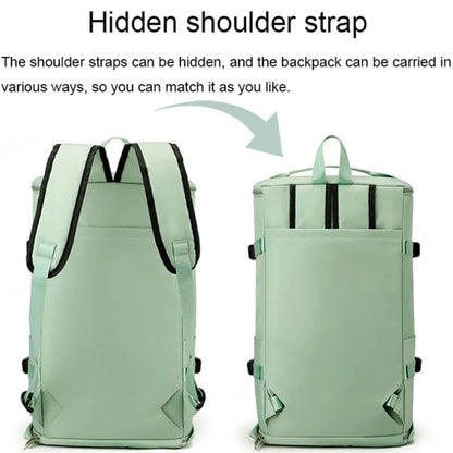 Casual Travel Luggage Bag Men Women Large Capacity Nylon Fitness Backpack with Shoe Compartment