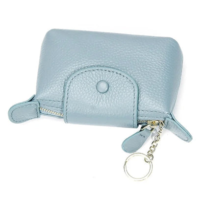 TZ 2308 Top-Layer Cowhide Leather Mini Wallet Coin Small Change Purse Bag