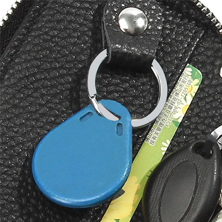 FQ519 Car Key Storage Bag Top Layer Cowhide Leather Keys Protective Case
