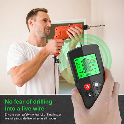 HW-QB5 5-in-1 Wall Detector with Digital Display Electronic Stud Finder Wall Scanner for Wood, Metal, AC