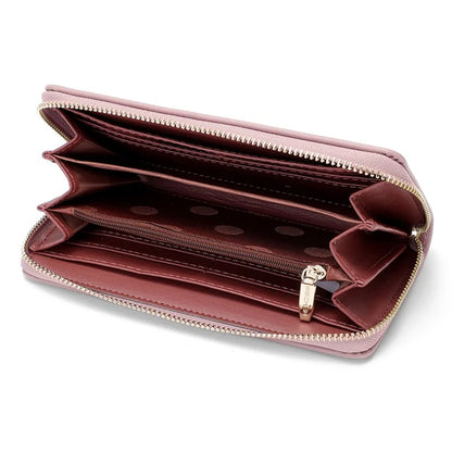 FOREVER YOUNG C7575-10 Women's Wristlet Clutch Purse Long Wallet PU Leather Cell Phone Pouch Bag