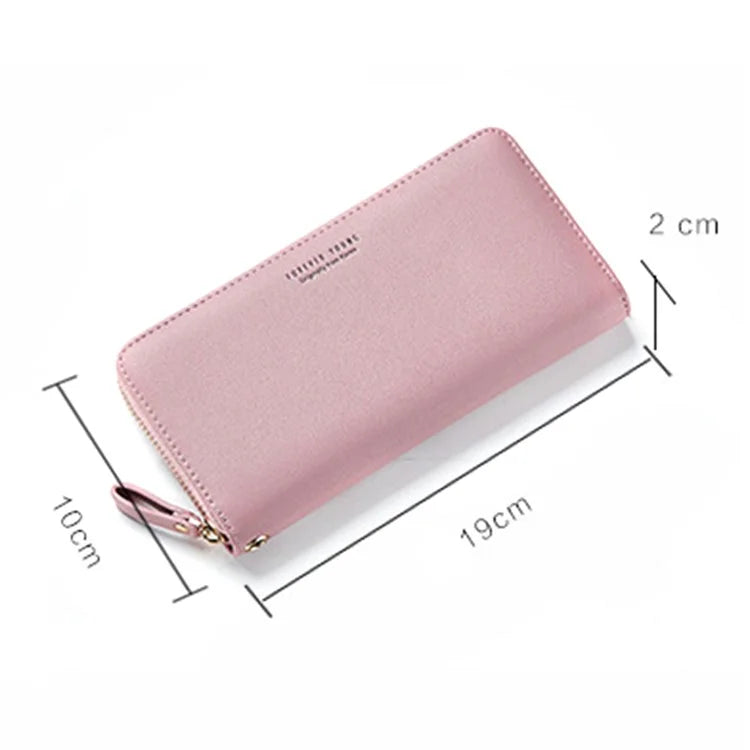 FOREVER YOUNG C7575-10 Women's Wristlet Clutch Purse Long Wallet PU Leather Cell Phone Pouch Bag