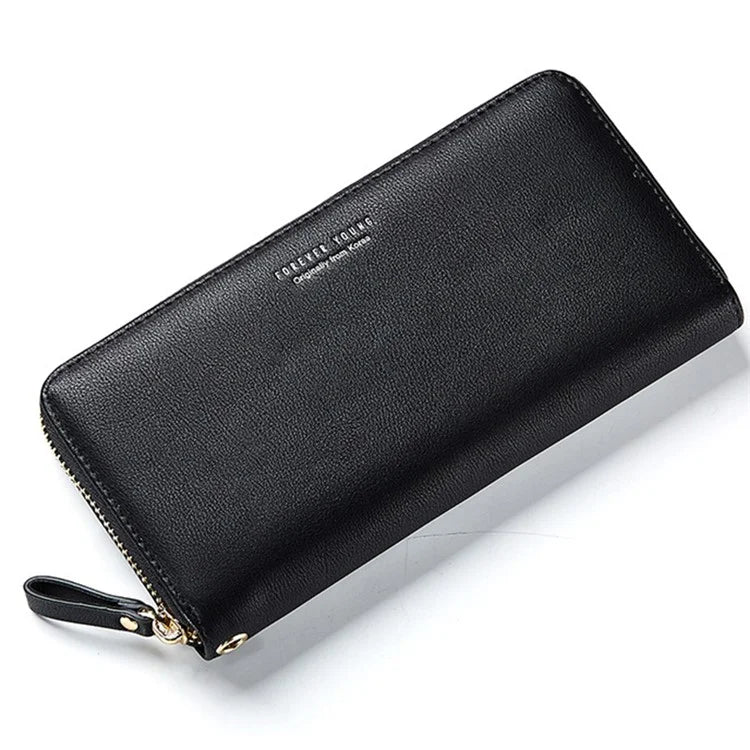 FOREVER YOUNG C7575-10 Women's Wristlet Clutch Purse Long Wallet PU Leather Cell Phone Pouch Bag