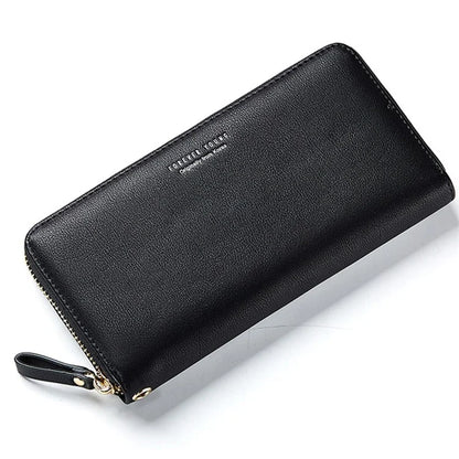 FOREVER YOUNG C7575-10 Women's Wristlet Clutch Purse Long Wallet PU Leather Cell Phone Pouch Bag