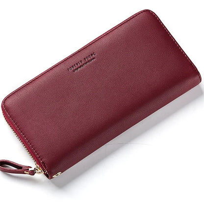 FOREVER YOUNG C7575-10 Women's Wristlet Clutch Purse Long Wallet PU Leather Cell Phone Pouch Bag