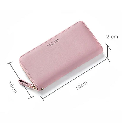 FOREVER YOUNG C7575-10 Women's Wristlet Clutch Purse Long Wallet PU Leather Cell Phone Pouch Bag