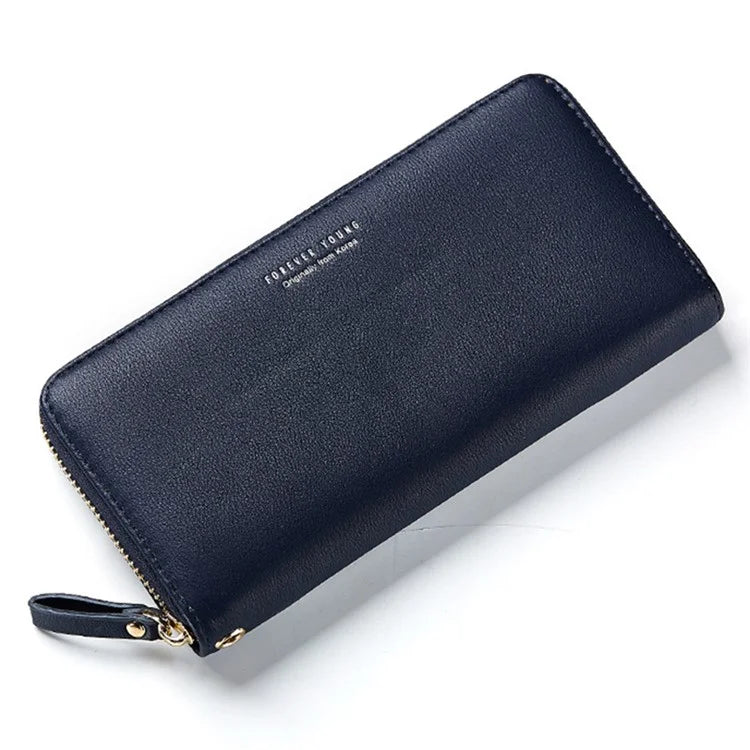 FOREVER YOUNG C7575-10 Women's Wristlet Clutch Purse Long Wallet PU Leather Cell Phone Pouch Bag