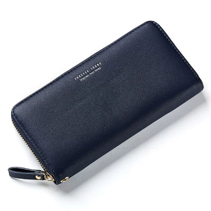 FOREVER YOUNG C7575-10 Women's Wristlet Clutch Purse Long Wallet PU Leather Cell Phone Pouch Bag