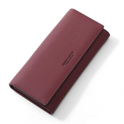 PERFECT FOR YOU G6933-001 Card Holder Long Purse PU Leather Women Wallet Cellphone Holder Clutch