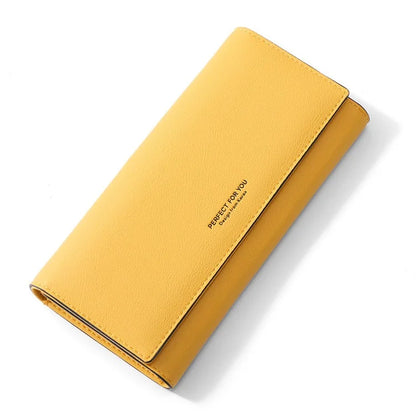PERFECT FOR YOU G6933-001 Card Holder Long Purse PU Leather Women Wallet Cellphone Holder Clutch