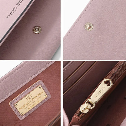 PERFECT FOR YOU G6933-001 Card Holder Long Purse PU Leather Women Wallet Cellphone Holder Clutch
