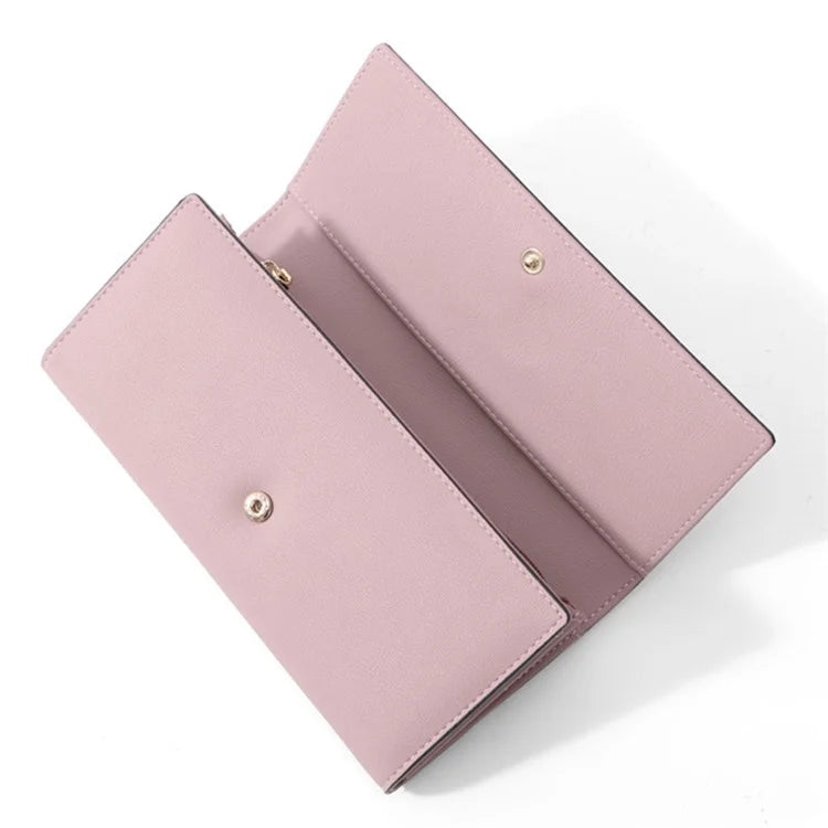 PERFECT FOR YOU G6933-001 Card Holder Long Purse PU Leather Women Wallet Cellphone Holder Clutch