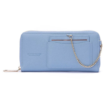 PERFECT FOR YOU 6306-002 Women Organ Long Purse PU Leather Cellphone Clutch with Separate Card Holder