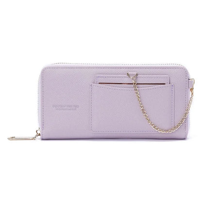 PERFECT FOR YOU 6306-002 Women Organ Long Purse PU Leather Cellphone Clutch with Separate Card Holder