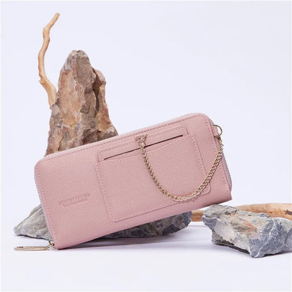 PERFECT FOR YOU 6306-002 Women Organ Long Purse PU Leather Cellphone Clutch with Separate Card Holder