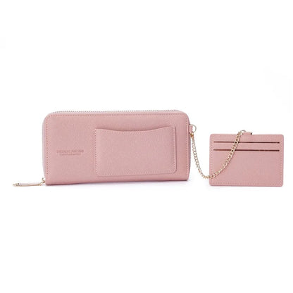 PERFECT FOR YOU 6306-002 Women Organ Long Purse PU Leather Cellphone Clutch with Separate Card Holder