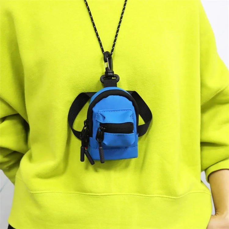 Mini Neck Hanging Coin Purse Men Women Oxford Cloth Sport Cycling Keys Storage Bag