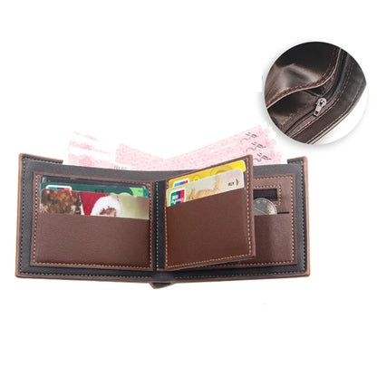 MENBENSE D3301-4 Men's Wallet PU Leather Card Case Billfold Change Storage Pouch