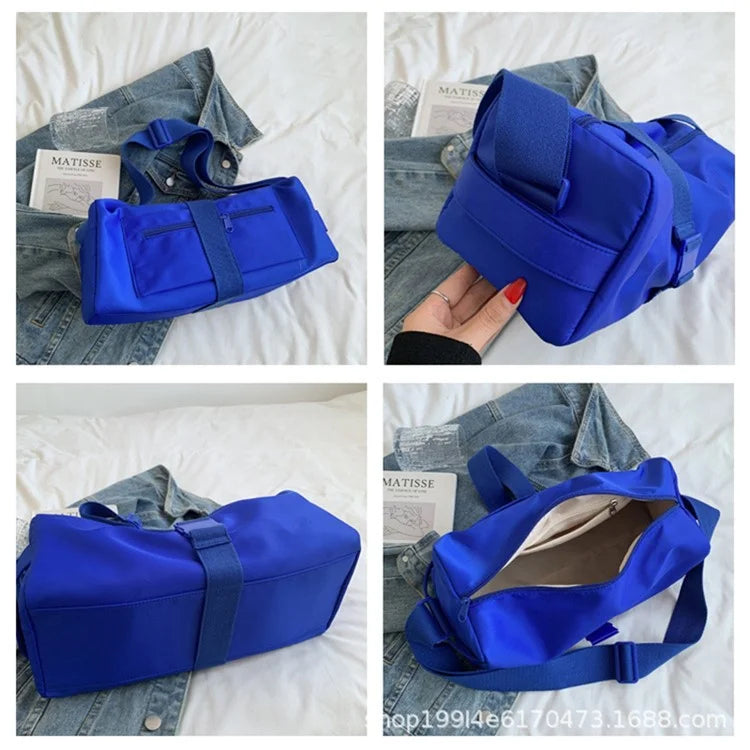 Nylon Sports Gym Bag Duffel Bag Weekend Overnight Shoulder Bag Handbag