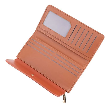 BAELLERRY N2403 Long Wallet PU Leather Cell Phone Pouch Bag Women's Clutch Purse Handbag