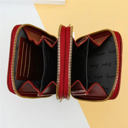 BAELLERRY N0111 Zipper Design PU Leather Crossbody Bag Phone Pouch Shoulder Bag for Travel, Daily Use