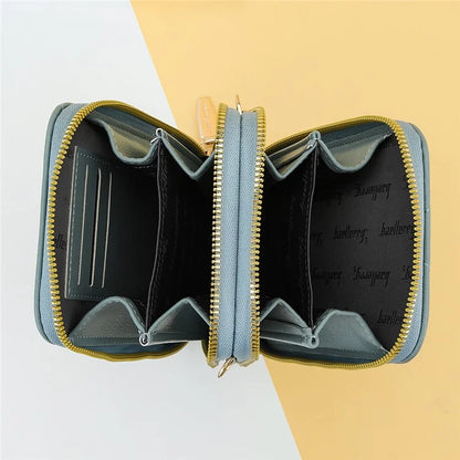 BAELLERRY N0111 Zipper Design PU Leather Crossbody Bag Phone Pouch Shoulder Bag for Travel, Daily Use