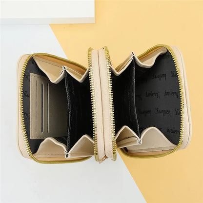 BAELLERRY N0111 Zipper Design PU Leather Crossbody Bag Phone Pouch Shoulder Bag for Travel, Daily Use