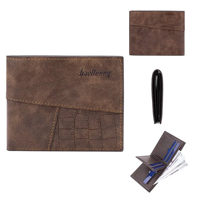 BAELLERRY D3031 Slim Design RFID Blocking Men's Wallet PU Leather Card Holder Billfold