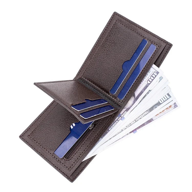 BAELLERRY D3031 Slim Design RFID Blocking Men's Wallet PU Leather Card Holder Billfold