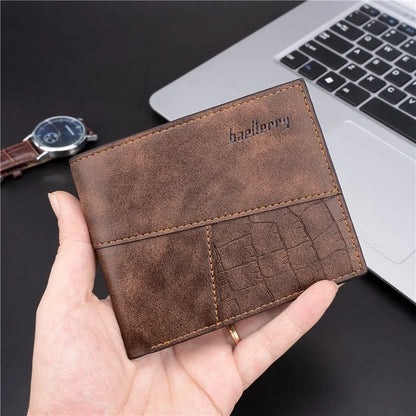 BAELLERRY D3031 Slim Design RFID Blocking Men's Wallet PU Leather Card Holder Billfold