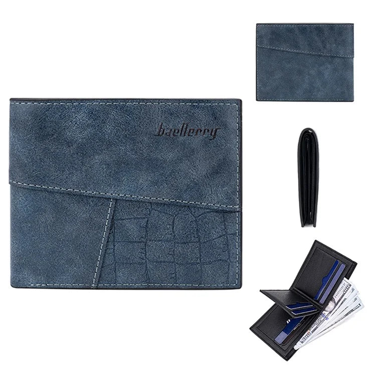 BAELLERRY D3031 Slim Design RFID Blocking Men's Wallet PU Leather Card Holder Billfold