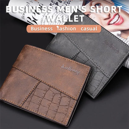 BAELLERRY D3031 Slim Design RFID Blocking Men's Wallet PU Leather Card Holder Billfold