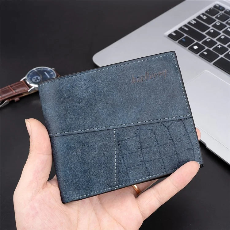 BAELLERRY D3031 Slim Design RFID Blocking Men's Wallet PU Leather Card Holder Billfold