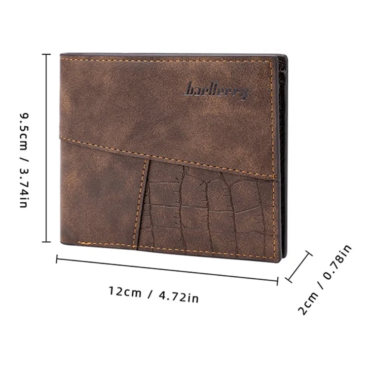 BAELLERRY D3031 Slim Design RFID Blocking Men's Wallet PU Leather Card Holder Billfold