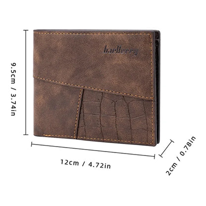 BAELLERRY D3031 Slim Design RFID Blocking Men's Wallet PU Leather Card Holder Billfold
