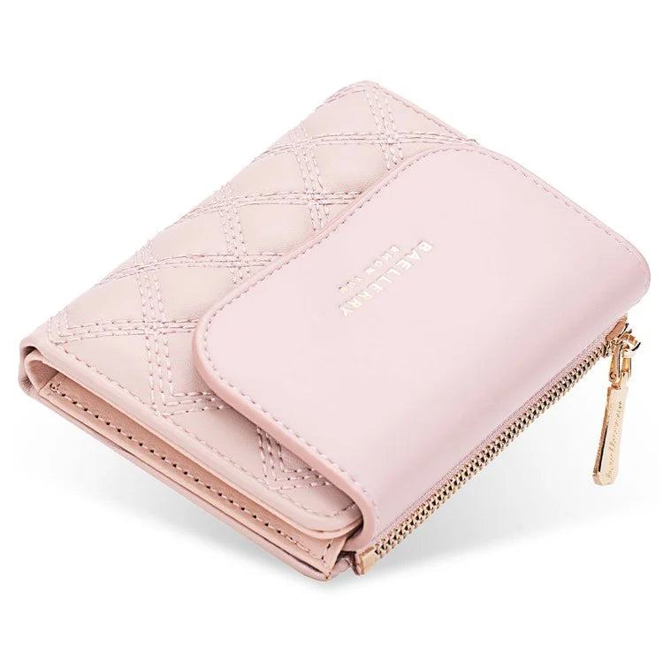 BAELLERRY N2404 Teen Girls Wallet PU Leather Card Storage Holder Pouch for Women