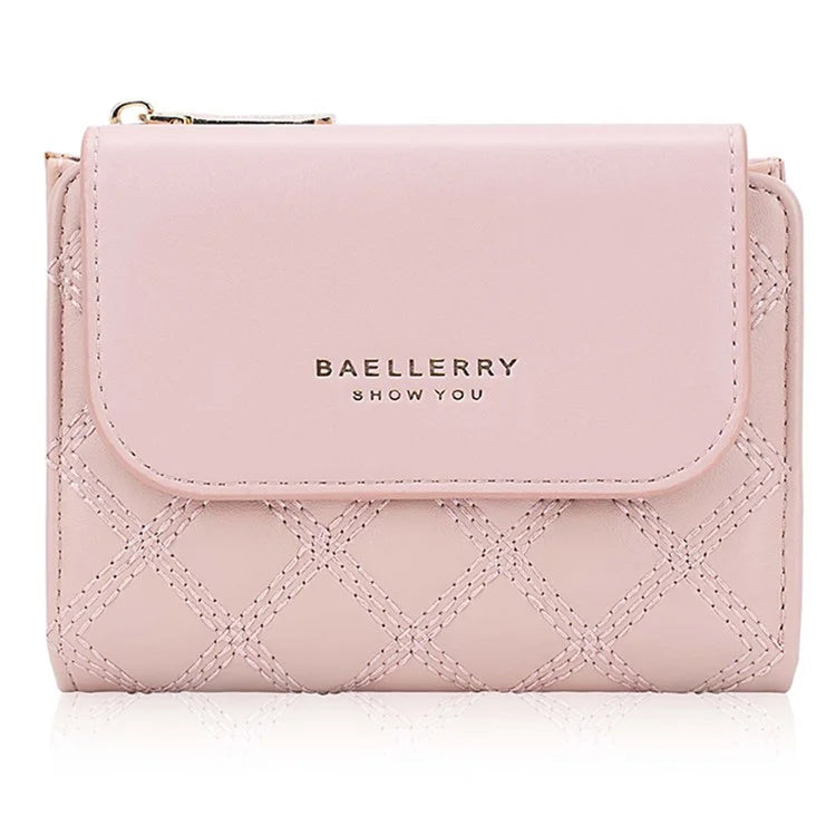 BAELLERRY N2404 Teen Girls Wallet PU Leather Card Storage Holder Pouch for Women